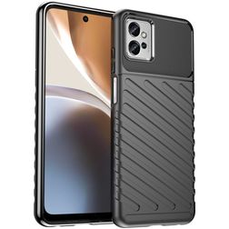 Mobigear Groove Motorola Moto G32 Hoesje Flexibel TPU Backcover - Zwart