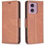 Mobigear Excellent Motorola Moto E14 Hoesje Bookcase Portemonnee - Bruin