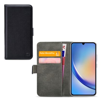 Mobilize Classic Gelly Wallet Samsung Galaxy A34 Hoesje Bookcase Portemonnee - Zwart