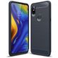 Mobigear Brushed Slim Xiaomi Mi Mix 3 Hoesje Flexibel TPU Backcover - Marineblauw