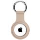 Xccess Keychain Apple AirTag Hoesje Flexibel Siliconen Sleutelhanger - Sand