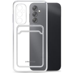 Mobilize Gelly Card Doorzichtig Samsung Galaxy A14 Hoesje Flexibel TPU Backcover met Pasjeshouder - Transparant