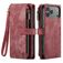 CaseMe C30 iPhone 17 Pro Hoesje Bookcase Portemonnee - Rood