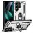 Mobigear Armor ring Samsung Galaxy S25 Ultra Hoesje Hardcase Backcover Shockproof met Ringhouder - Zilver