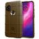 Mobigear Rugged Shield Motorola One Hyper Hoesje Flexibel TPU Backcover Shockproof - Bruin