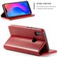 Caseme 003 Xiaomi Redmi 6 Pro Hoesje Bookcase Portemonnee - Rood