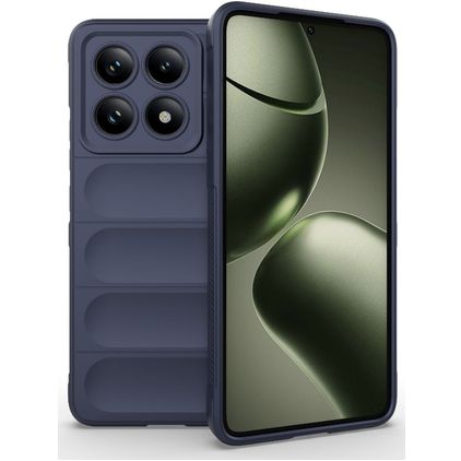 Mobigear Bumpy Xiaomi 14T Hoesje Flexibel TPU Backcover - Donkerblauw