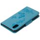 Mobigear Butterfly iPhone XS Hoesje Bookcase Portemonnee - Blauw