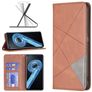 Mobigear Rhombus Slim OPPO A96 Hoesje Bookcase - Bruin