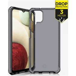 ITSkins SpectrumClear Samsung Galaxy A12 Hoesje Flexibel TPU Backcover Shockproof - Smoke