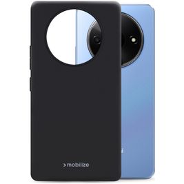 Mobilize Rubber Gelly Xiaomi Redmi A3 Hoesje Flexibel TPU Backcover - Matt Black