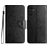 Mobigear Flowers Samsung Galaxy A36 Hoesje Bookcase Portemonnee - Zwart