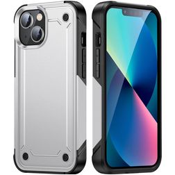 Mobigear Slim Armor iPhone 14 Hoesje Hardcase Backcover Shockproof - Wit