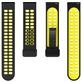 Mobigear Sport Plus Mag Siliconen Smartwatch Bandje Magneetsluiting - Universeel 20 mm aansluiting - Zwart / Geel