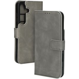 Mobiparts Classic Wallet Samsung Galaxy S25 MagSafe Hoesje Bookcase - Granite Grey