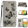 Mobigear Butterfly Samsung Galaxy A35 Hoesje Bookcase Portemonnee - Grijs