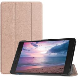 Mobigear Tri-Fold Lenovo Tab E8 Hoes Bookcase - Roségoud
