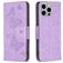 Mobigear Butterfly iPhone 15 Pro Max Hoesje Bookcase Portemonnee - Paars