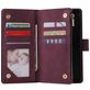 Mobigear Zipper OnePlus 8 Pro Hoesje Bookcase Portemonnee - Rood
