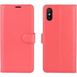 Mobigear Classic Xiaomi Redmi 9A Hoesje Bookcase Portemonnee - Rood