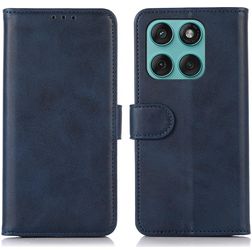 Mobigear Wallet Motorola Edge 60 Fusion Hoesje Bookcase Portemonnee - Blauw