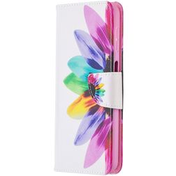Mobigear Design Samsung Galaxy A32 5G Hoesje Bookcase Portemonnee - Zonnebloem