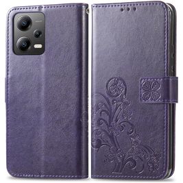 Mobigear Clover POCO X5 Hoesje Bookcase Portemonnee - Paars