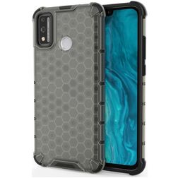 Mobigear Honeycomb HONOR 9X Lite Hoesje Hardcase Backcover Shockproof - Grijs