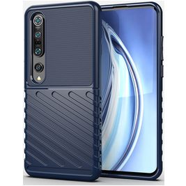 Mobigear Groove Xiaomi Mi 10 Pro Hoesje Flexibel TPU Backcover - Blauw