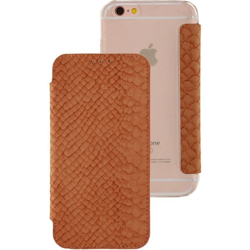 Mobilize Slim Gelly iPhone 6 Hoesje Bookcase - Snake Apricot