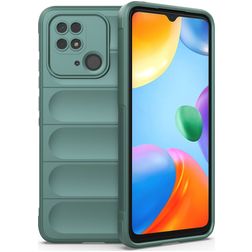 Mobigear Bumpy Xiaomi Redmi 10C Hoesje Flexibel TPU Backcover - Groen