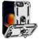 Mobigear Armor Ring iPhone 17e Hoesje Hardcase Backcover Shockproof met Ringhouder - Zilver
