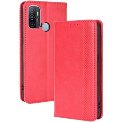 Mobigear Sensation OPPO A53s Hoesje Bookcase Portemonnee - Rood