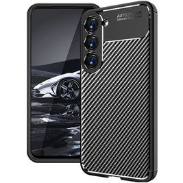 Mobigear Racing Samsung Galaxy S23 Plus Hoesje Flexibel TPU Backcover - Zwart