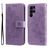 Mobigear Flowers Samsung Galaxy S23 Ultra Hoesje Bookcase Portemonnee - Paars