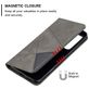 Mobigear Rhombus Slim Huawei P40 Pro Hoesje Bookcase - Grijs