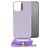 Mobilize Lanyard Gelly iPhone 13 Pro Flexibel TPU Hoesje met koord - Pastel Purple