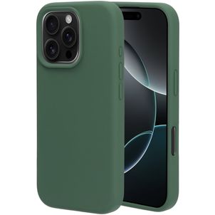 Mobiparts iPhone 16 Pro Siliconen Hoesje Backcover - Forest Green