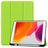 Mobigear Tri-Fold Gel iPad 9 (2021) Hoes TPU,Kunstleer Bookcase + Stylus Houder - Groen