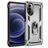 Mobigear Armor Ring Motorola Moto G82 Hoesje Hardcase Backcover Shockproof met Ringhouder - Zilver