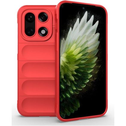 Mobigear Bumpy OnePlus 15 Hoesje Flexibel TPU Backcover - Rood