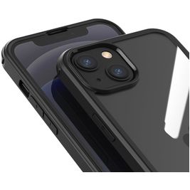 Valenta Full Cover iPhone 13 Hoesje Gehard Glas Backcover Shockproof - Zwart