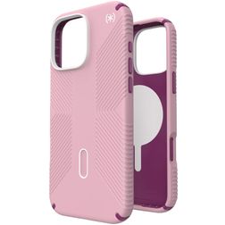 Speck Presidio2 Grip iPhone 16 Pro Max MagSafe Hoesje Hardcase Backcover Shockproof - Roze