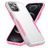 Mobigear Heavy Armor iPhone 14 Pro Max Hoesje Hardcase Backcover Shockproof - Wit / Roze
