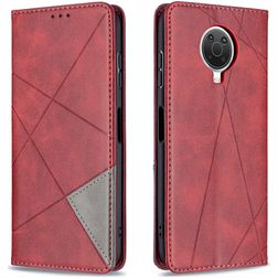 Mobigear Rhombus Slim Nokia G10 Hoesje Bookcase - Rood