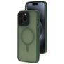 Mobiparts Hardcover iPhone 15 Pro Max MagSafe Hoesje Hardcase Backcover - Satin Green