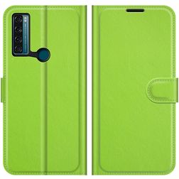 Mobigear Classic TCL 20 SE Hoesje Bookcase Portemonnee - Groen