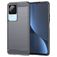 Mobigear Brushed Slim POCO F4 Hoesje Flexibel TPU Backcover - Grijs