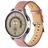 Mobigear Stitched Leren Smartwatch Bandje Gespsluiting - Universeel 22 mm connector - Roze