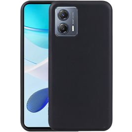 Mobigear Colors Motorola Moto G53 5G Hoesje Flexibel TPU Backcover - Zwart